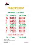 PROVOZNÍ DOBA NA KONCI ROKU 2013