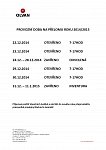 PROVOZNÍ DOBA NA KONCI ROKU 2014 PROVOZNÍ DOBA NA KONCI ROKU 2014